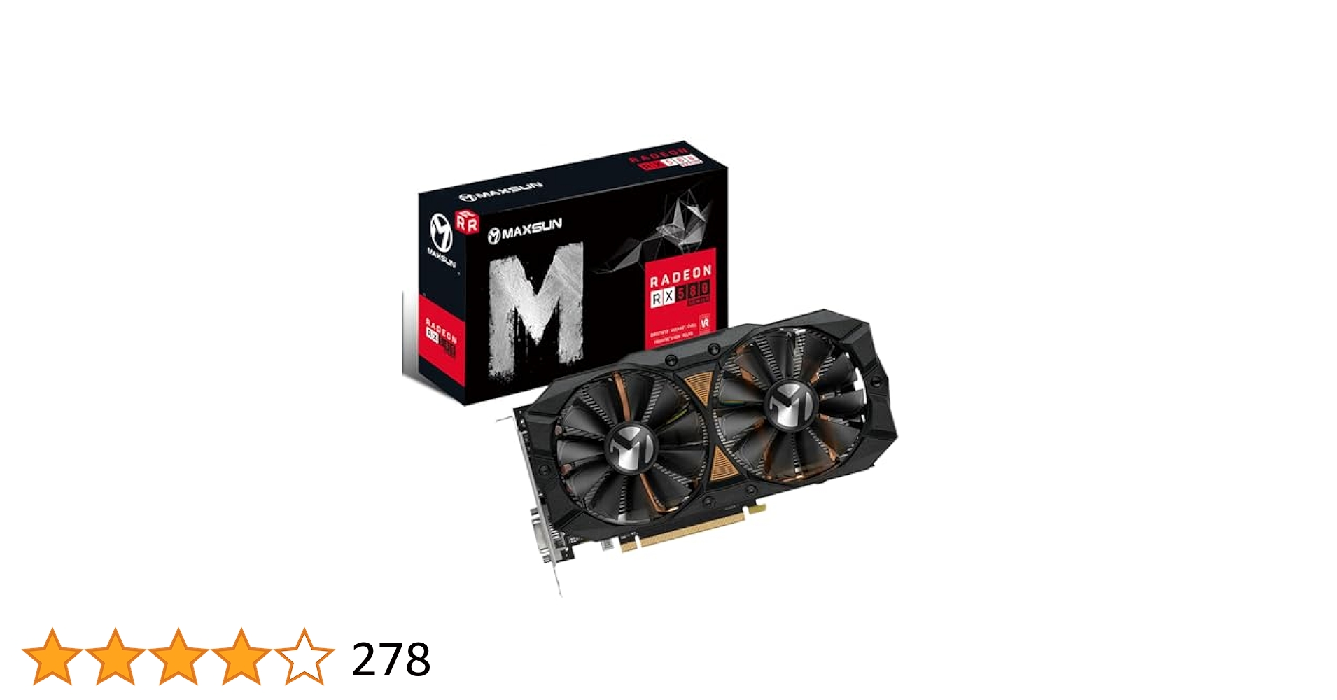 MAXSUN AMD Radeon RX580 2048SP ビデオカード Amazon | maxsun AMD Radeon RX 580 ビデオカード、2048SP GDDR5